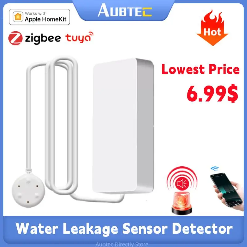 Zigbee Tuya Smart Water Sensor Water Leakage Alarm Detector Flood Overflow Water Leak Sensor Compatible With Apple Home-kit
Zigbee Tuya Smart Water Sensor Water Leakage Alarm Detector Flood Overflow Water Leak Sensor Compatible With Apple Home-kit