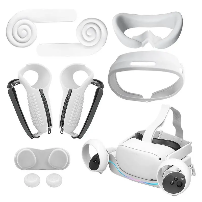 Sweat-Proof Controller Silicone Grip ForPico 4 VR Face Cover Case Headset Sleeve Lens Protector Cover VR Accessories
Sweat-Proof Controller Silicone Grip ForPico 4 VR Face Cover Case Headset Sleeve Lens Protector Cover VR Accessories