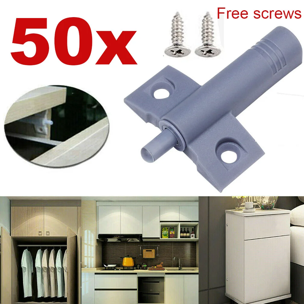 

50pcs Soft Close Kitchen Cabinet Door Stop Drawer Quiet Closer Damper Buffers Door Damper Drawer Stopper Quiet Closer with screw