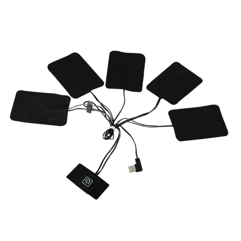

5 В USB зарядка грелки для одежды электрический нагревательный лист Регулируемая температура Прямая доставка