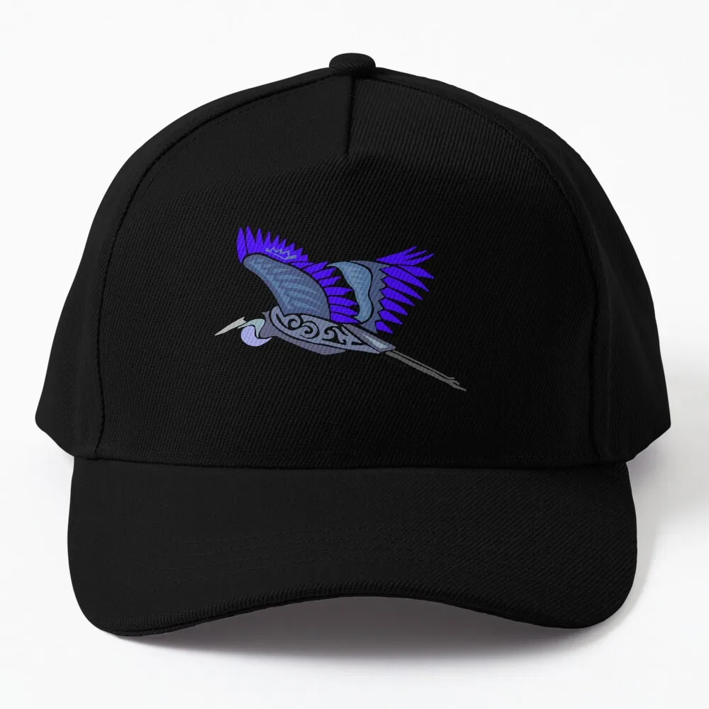 

Flying Heron Tribal Design _Colored Baseball Cap Uv Protection Solar Hat Golf Wear Fluffy Hat derby hat Men'S Hat Luxury Women'S