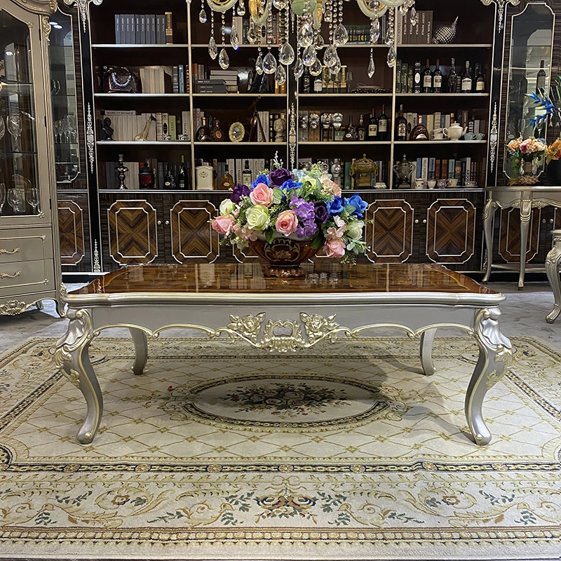 European style tea table small family rectangular solid wood tea table and chair combination living room neoclassical tea table
European style tea table small family rectangular solid wood tea table and chair combination living room neoclassical tea table