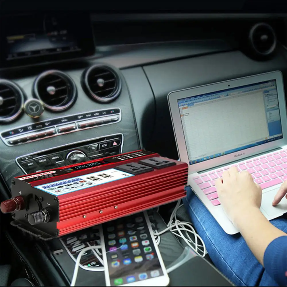 Peak Car Power Inverter 12V DC to 110V 120V Converter LCD 4 USB Charger Cars Electrical Power Socket
Peak Car Power Inverter 12V DC to 110V 120V Converter LCD 4 USB Charger Cars Electrical Power Socket