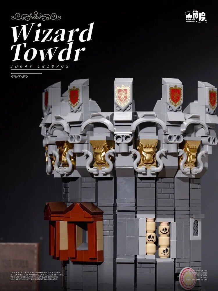 1818PCS MOC Middle Ages Wizard Tower Model Building Blocks Magic World Stone Pagoda Architecture Model Ideas Toy Gift For Kid 1818PCS MOC Middle Ages Wizard Tower Model Building Blocks Magic World Stone Pagoda Architecture Model Ideas Toy Gift For Kid