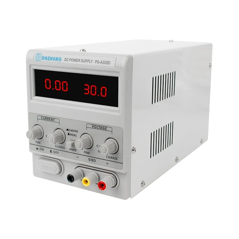 NICE-POWER PS-A305D 30V 5A Variable DC Power Supply Digital Display High Precision Adjustment Linear Power Supply Factory Use
NICE-POWER PS-A305D 30V 5A Variable DC Power Supply Digital Display High Precision Adjustment Linear Power Supply Factory Use