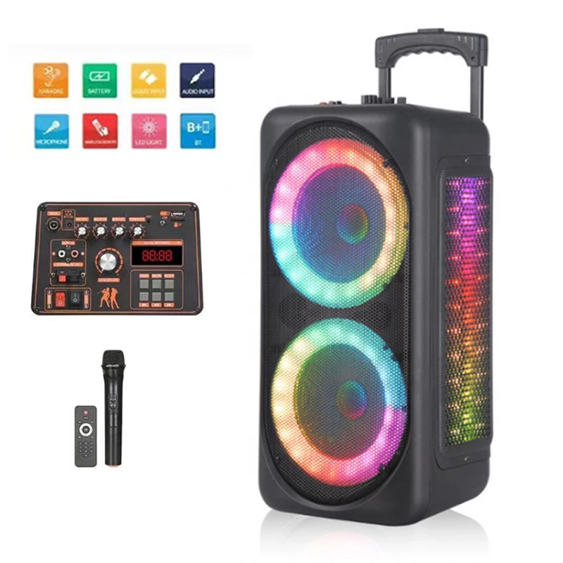 8 Inch Wireless Bluetooth Speaker Outdoor High-Volume Portable Square Dance Subwoofer High-Power Mobile Karaoke Stereo Speaker
8 Inch Wireless Bluetooth Speaker Outdoor High-Volume Portable Square Dance Subwoofer High-Power Mobile Karaoke Stereo Speaker
