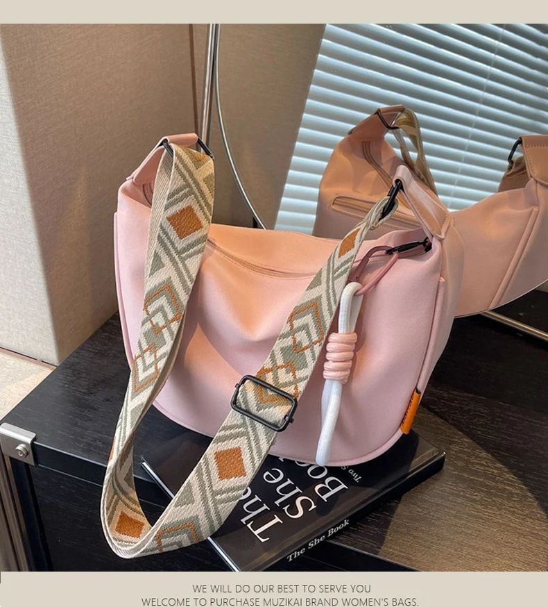 Nylon Hobos Crossbody Bags Solid Casual Zipper Women's Bags 2024 Fashion High Capacity Solid Color Single Shoulder Totes Bag Nylon Hobos Crossbody Bags Solid Casual Zipper Women's Bags 2024 Fashion High Capacity Solid Color Single Shoulder Totes Bag