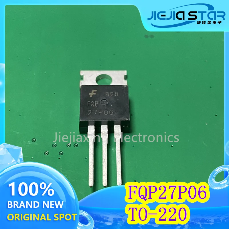 Field Effect Tube, Electronics, FQP27P06, 100% Brand New, Imported in Stock, TO-220, MOS, 60V, 27A, 4 Pcs
Field Effect Tube, Electronics, FQP27P06, 100% Brand New, Imported in Stock, TO-220, MOS, 60V, 27A, 4 Pcs