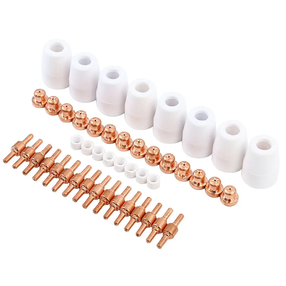 46pcs For Plasma Cutter CUT50 Plasma Electrodes Tips Nozzle 40D CUT40 50D For Plasma Cutting Machine 40D CUT40 50D CUT50
46pcs For Plasma Cutter CUT50 Plasma Electrodes Tips Nozzle 40D CUT40 50D For Plasma Cutting Machine 40D CUT40 50D CUT50