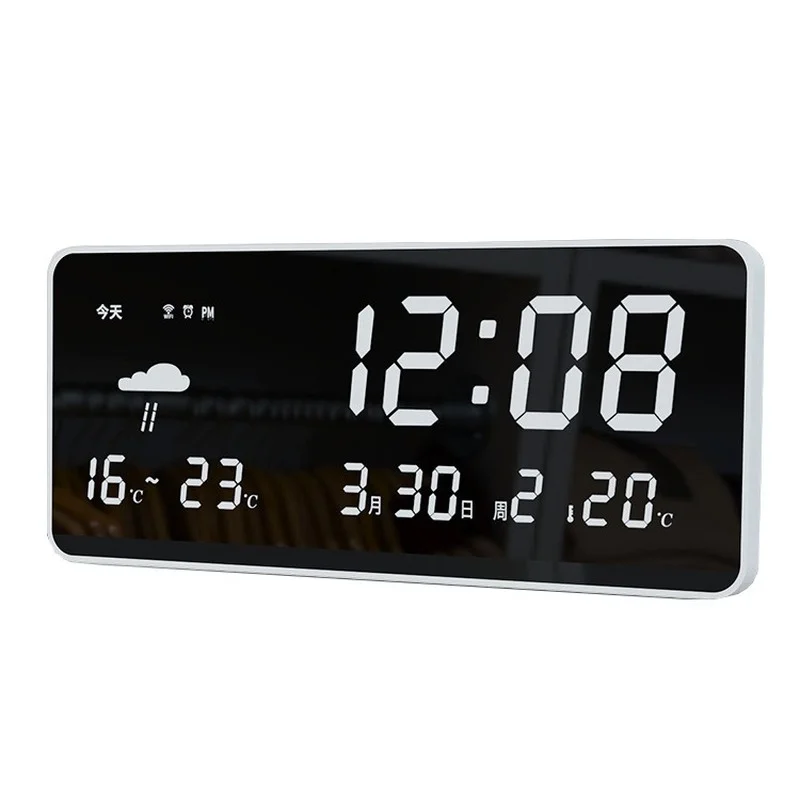 Bluetooth Calendar Desk Clock USB Mirror WiFi Weather Forecast Network Electronic Clock Desktop Office Led Alarm Clock
Bluetooth Calendar Desk Clock USB Mirror WiFi Weather Forecast Network Electronic Clock Desktop Office Led Alarm Clock