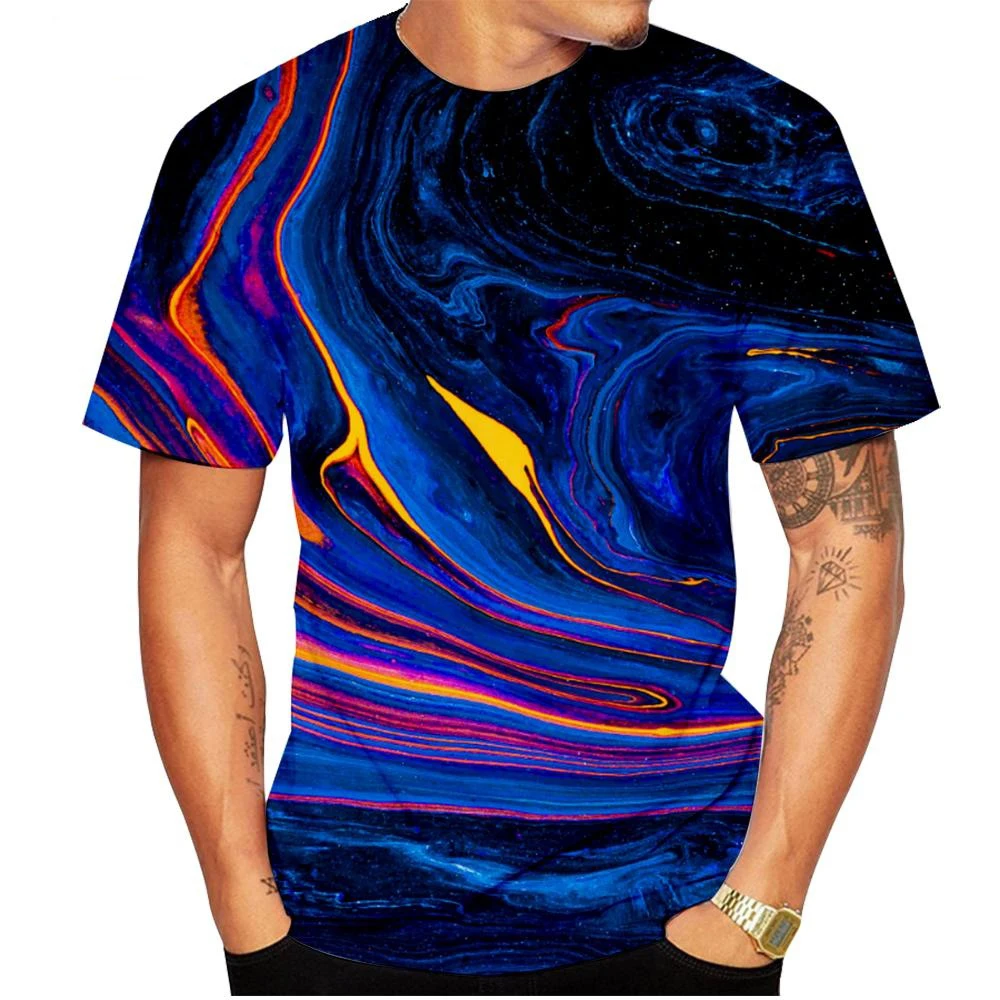 New Fashion Men and Women 3D Rainbow Color Printed Black and White Vertigo Hypnotic T-shirt Fashion Short Sleeve T-shirt Top
New Fashion Men and Women 3D Rainbow Color Printed Black and White Vertigo Hypnotic T-shirt Fashion Short Sleeve T-shirt Top