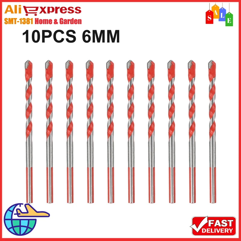 10pcs 6mm Multifunction-Triangle Electric Drill Bit For Ceramic Wood Tile Punching Hole Opener Woodworking Power Tool
10pcs 6mm Multifunction-Triangle Electric Drill Bit For Ceramic Wood Tile Punching Hole Opener Woodworking Power Tool