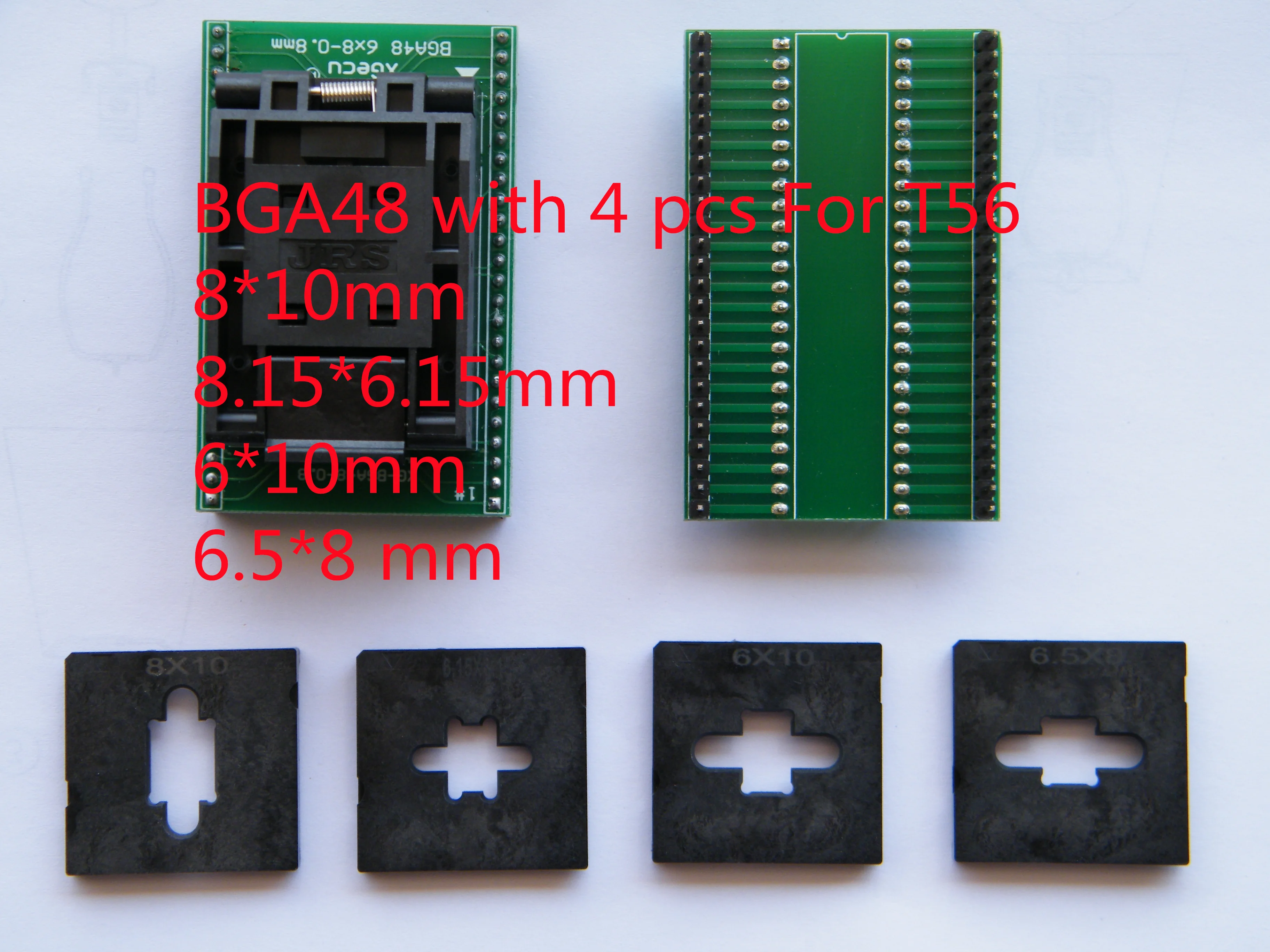 BGA48 6*8-0,8 мм 8*10 мм 8,15*6,15 мм 6*10 мм 6,5*8 адаптер для T56 Nand программируемая розетка программирования программируемого чипа калькулятора
BGA48 6*8-0,8 мм 8*10 мм 8,15*6,15 мм 6*10 мм 6,5*8 адаптер для T56 Nand программируемая розетка программирования программируемого чипа калькулятора