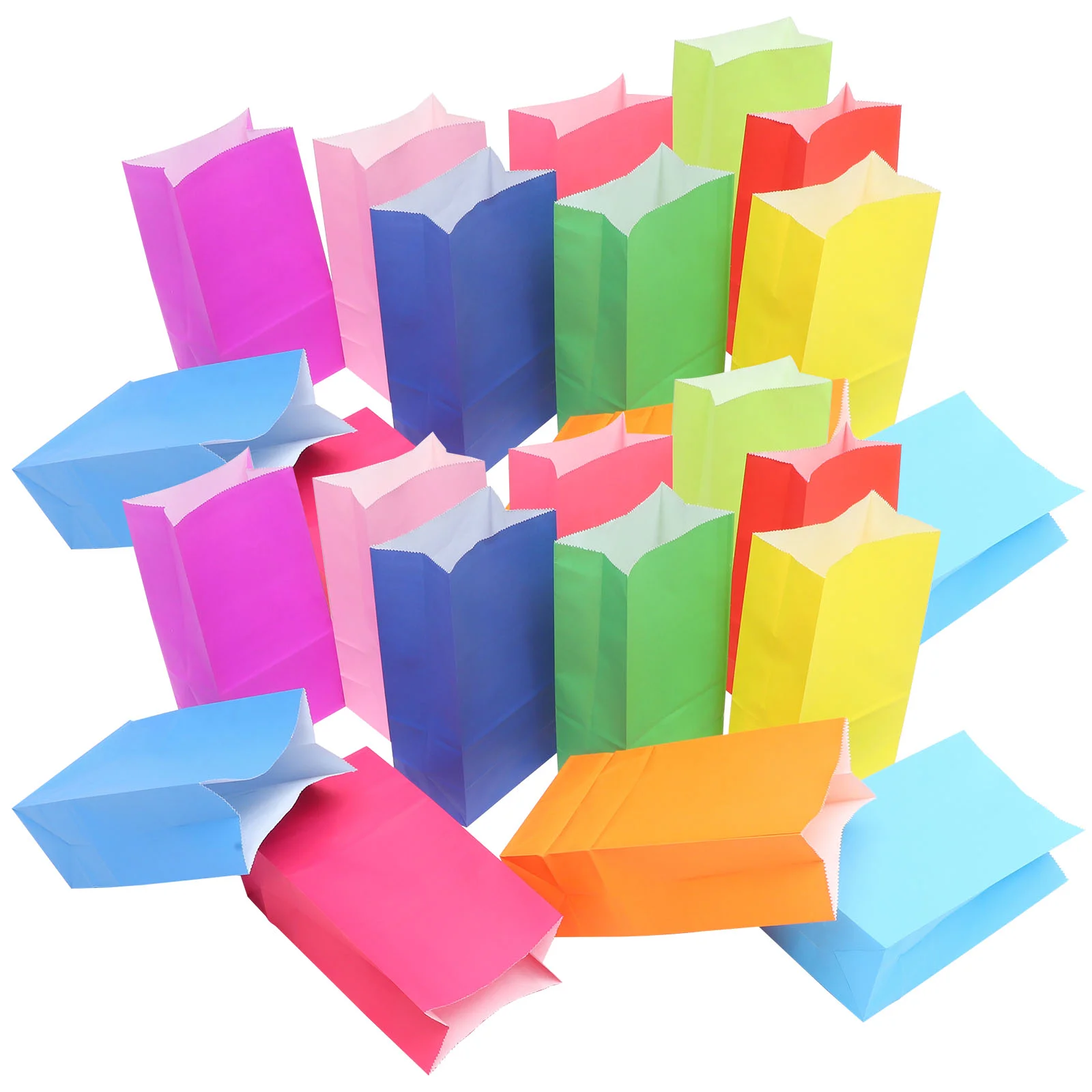 48pcs Colorful Paper Bag Multi-functional Candy Bag Gift Box Wrapping Bag Festival Gift Pouch
48pcs Colorful Paper Bag Multi-functional Candy Bag Gift Box Wrapping Bag Festival Gift Pouch