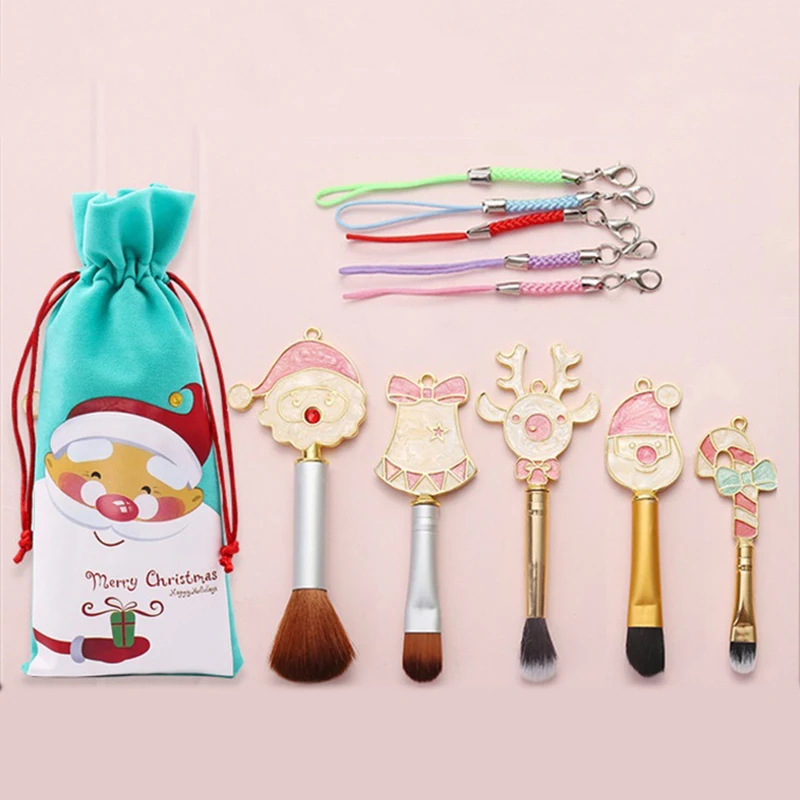 Christmas Makeup Brush Santa Claus Candy Elk Small Bell Mini Cosmetic Brush Mini Foundation Brush Powder Makeup Brushes
Christmas Makeup Brush Santa Claus Candy Elk Small Bell Mini Cosmetic Brush Mini Foundation Brush Powder Makeup Brushes