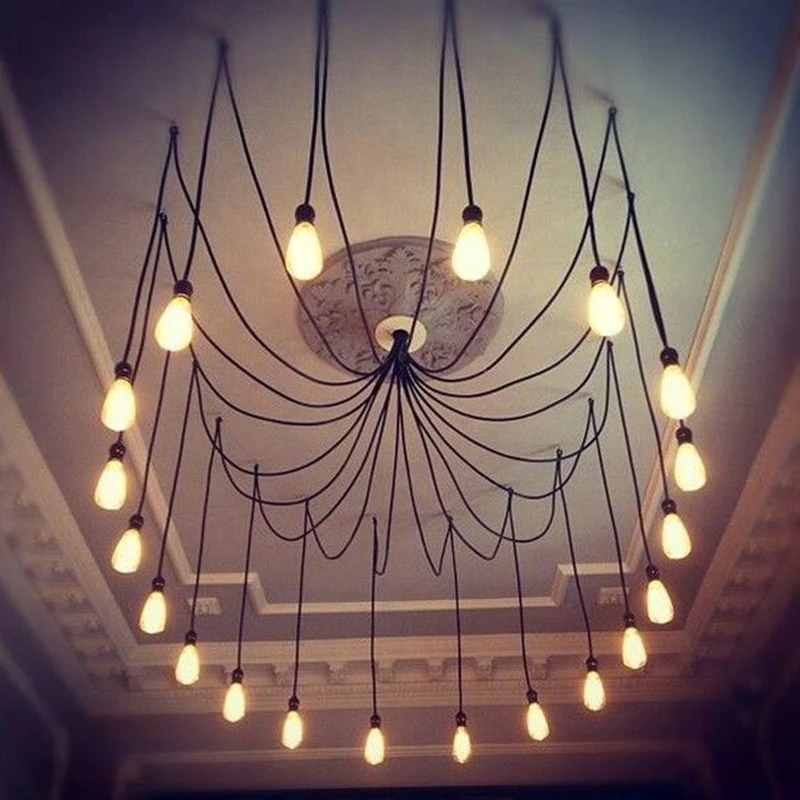 Free shipping 6-8-10-12 arm bakelite holders PVC wire edison chandelier industrial spider pendant fixture with pendants
Free shipping 6-8-10-12 arm bakelite holders PVC wire edison chandelier industrial spider pendant fixture with pendants