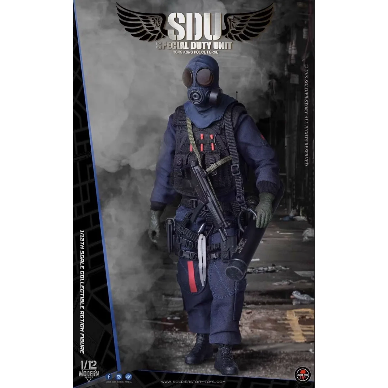 

Stock Original SoldierStory SSM002 Special Duty Unit Hong Kong Police Force Assault Team Movable Sculpture Collectible model