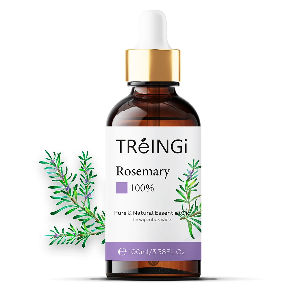 

Therapeutic Grade Rosemary Essential Oil 100ml Pure Natural Hair Grow Essential Oils Ylang Ylang Ginger Cedarwood Clary Sage Oil