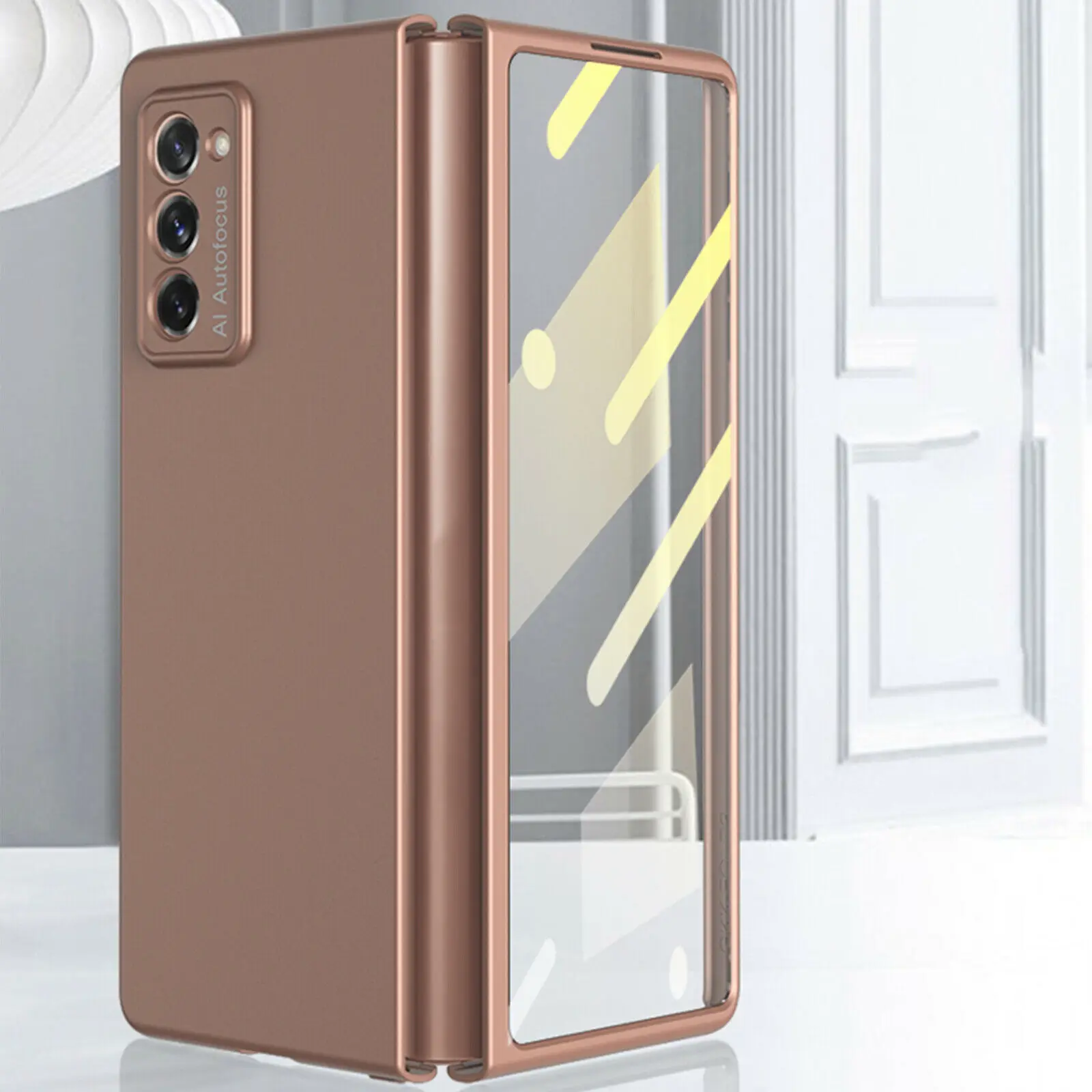 Suitable For Samsung Galaxy Z Fold 2 Shockproof Film Phone Case Protective Cover Shell Black Gold
Suitable For Samsung Galaxy Z Fold 2 Shockproof Film Phone Case Protective Cover Shell Black Gold