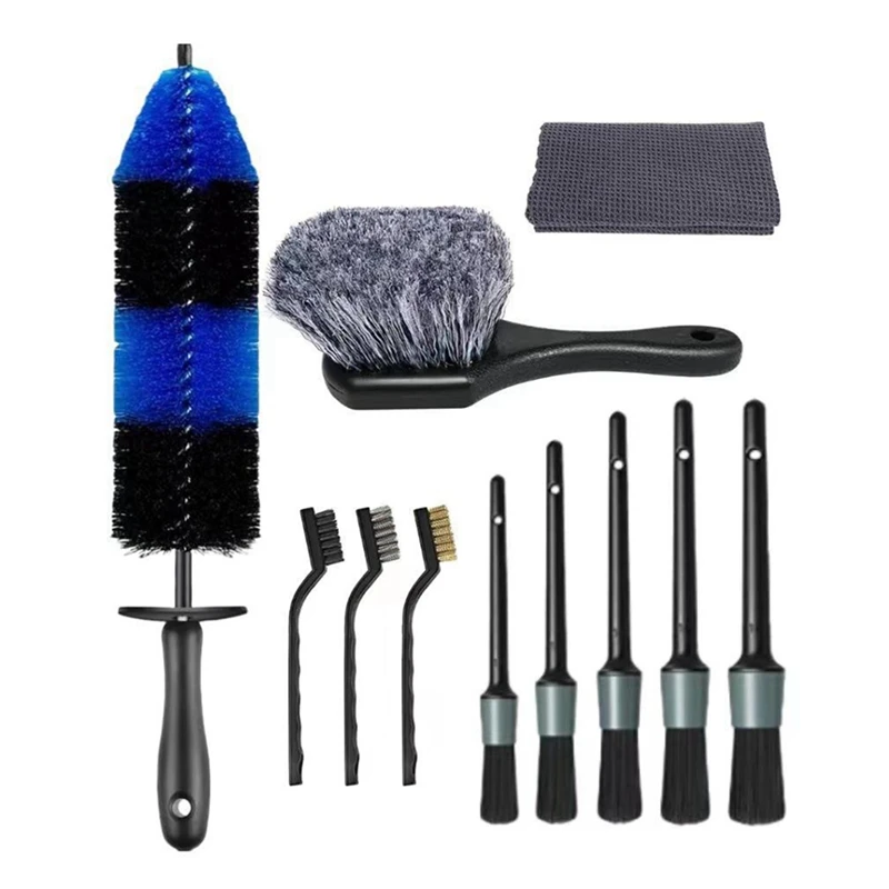 

Car Detailing Brush Set, Car Wheel Tire Brush Set, Car Detailing Kit For Cleaning Wheels, Interior,Exterior Durable