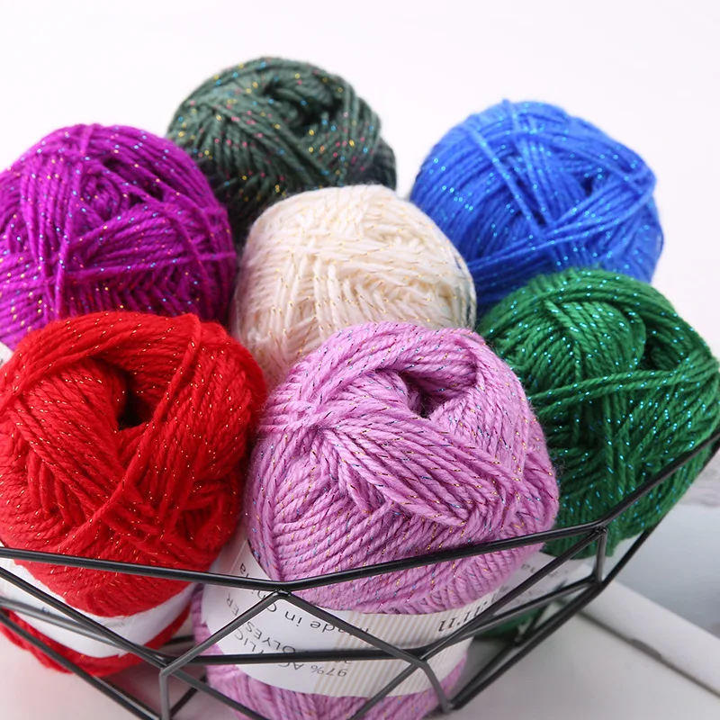 50g / Ball Water Drops Style Fine Gold Silver Yarn Diy Knitting Sewing Thread Wool Sweater Scarf Hat 100/lot
50g / Ball Water Drops Style Fine Gold Silver Yarn Diy Knitting Sewing Thread Wool Sweater Scarf Hat 100/lot