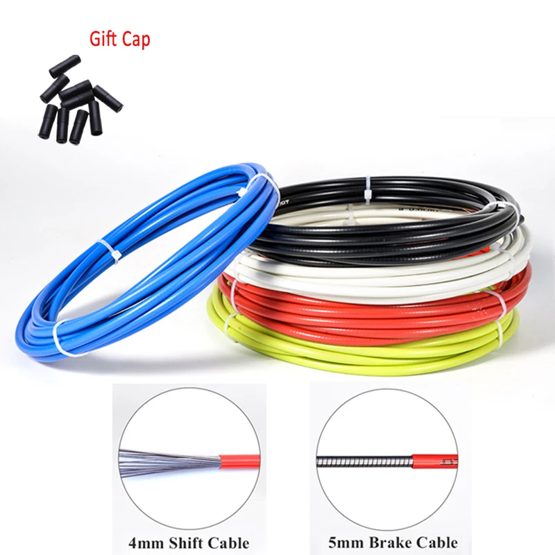 3M Universal Bicycle Brake Cable Housing Shift Cable Wire Pipe for 4mm/5mm MTB Road Bike Derailleur Brake Line Front Rear Tube
3M Universal Bicycle Brake Cable Housing Shift Cable Wire Pipe for 4mm/5mm MTB Road Bike Derailleur Brake Line Front Rear Tube