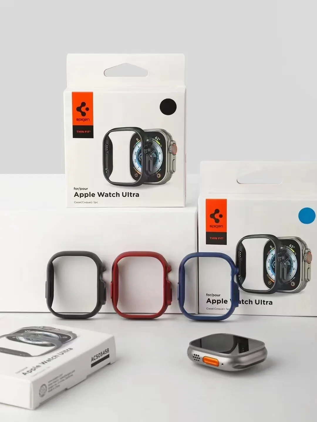 

Spigen Thin Fit Case Designed For Apple Watch Ultra2/Ultra 49 45 41mm PC Watch Case Multiple Colors Available With Packaging Box