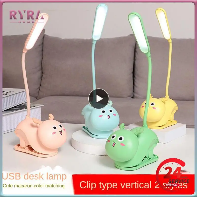 

1PCS Creative Cartoon Cute Pet Animal Cat Rabbut Deer USB Eye Table LED Night Protection Child Recharge Table Light Lamp Reading