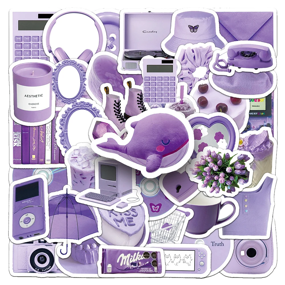 10/30/50pcs Purple INS Aesthetic Cartoon Stickers Artsy Minimalist Decoration Decals Waterproof DIY Laptop Phone Case Stationery
10/30/50pcs Purple INS Aesthetic Cartoon Stickers Artsy Minimalist Decoration Decals Waterproof DIY Laptop Phone Case Stationery