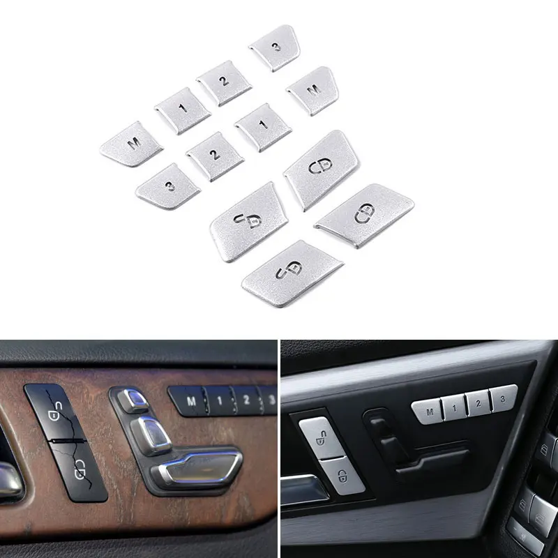 For Mercedes Benz A B C E GLA CLA GLK GLE Class W204 W212 12pcs Car Window Glass Lift Switch Seat Door Lock Button Cover Trim
For Mercedes Benz A B C E GLA CLA GLK GLE Class W204 W212 12pcs Car Window Glass Lift Switch Seat Door Lock Button Cover Trim