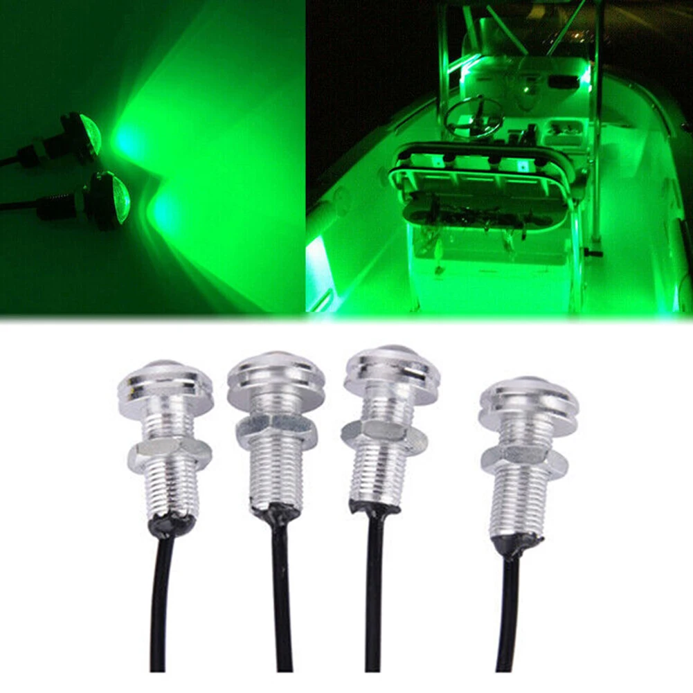 4x Silver LED Boat Light Waterproof 3W 12V Deck Storage Kayak Bow Trailer Green Bulb For Marine Boat Lights
4x Silver LED Boat Light Waterproof 3W 12V Deck Storage Kayak Bow Trailer Green Bulb For Marine Boat Lights