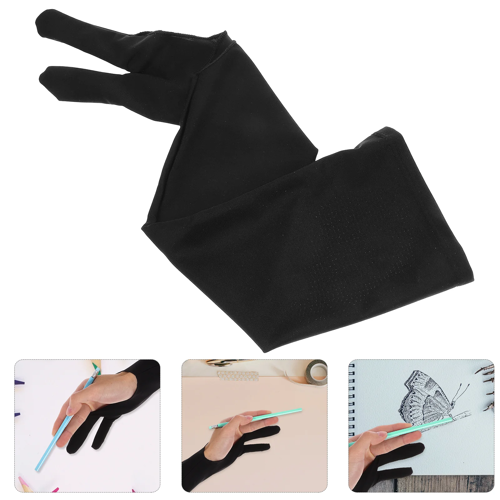 

Защитные перчатки для покраски свинцовые карандаши для рисования планшета из полиэстера с двумя пальцами