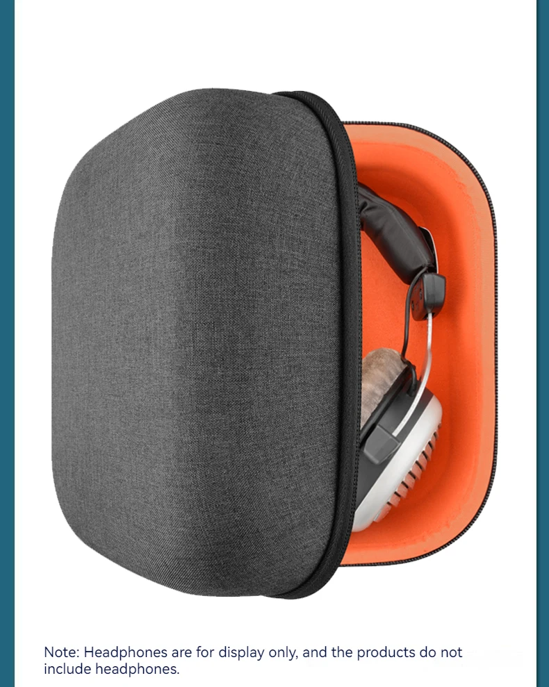 Headphones Case Pouch For Sennheiser HD 600 599 598 Hard Portable Bluetooth Earphone Headset Bag For Accessories Storage Headphones Case Pouch For Sennheiser HD 600 599 598 Hard Portable Bluetooth Earphone Headset Bag For Accessories Storage