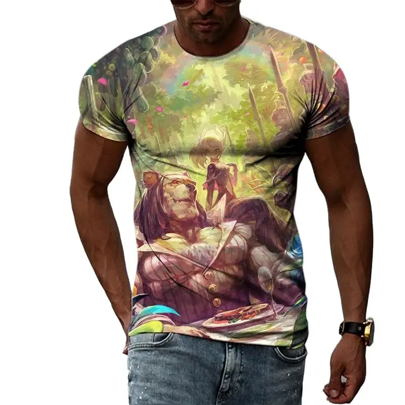 Summer Tide Cartoon Picture Men T-Shirts Casual 3D Print Tees Hip Hop Personality Round Neck Short Sleeve Tops
Summer Tide Cartoon Picture Men T-Shirts Casual 3D Print Tees Hip Hop Personality Round Neck Short Sleeve Tops