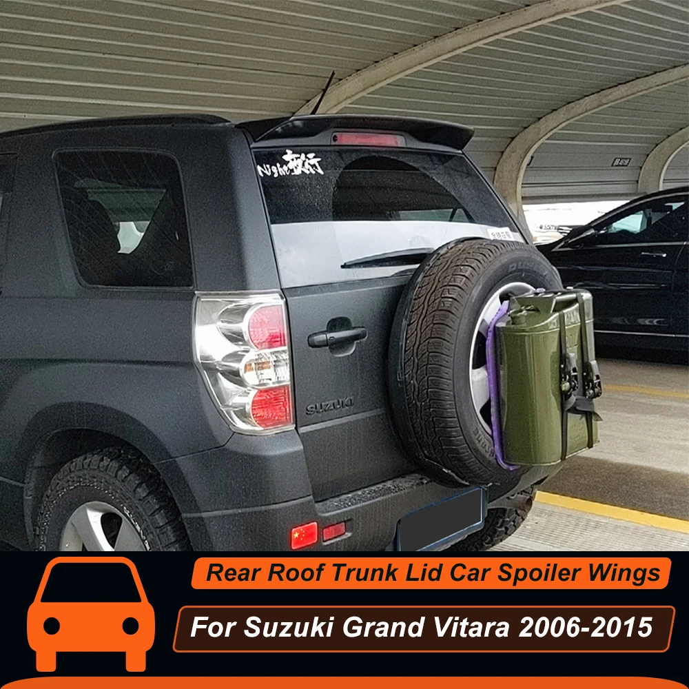 

Для Suzuki Grand Vitara 2006 -2015 крышка багажника заднего крыши автомобильный спойлер Крылья из АБС-пластика внешняя Настройка аксессуары для украшения