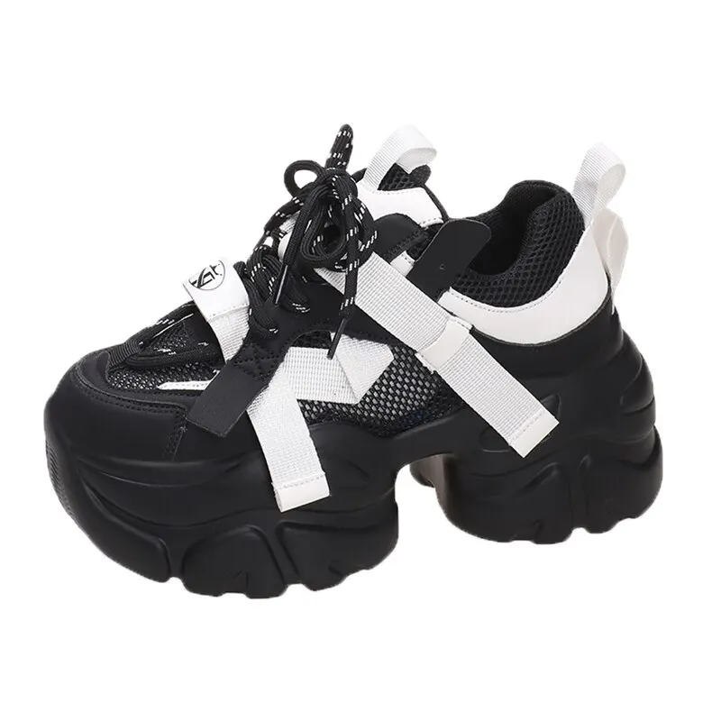 2023 Autumn Fashion Chunky Sneakers for Women Breathable Mesh Casual Shoes Woman Thick Bottom Sports Platform Shoes Black White
2023 Autumn Fashion Chunky Sneakers for Women Breathable Mesh Casual Shoes Woman Thick Bottom Sports Platform Shoes Black White
