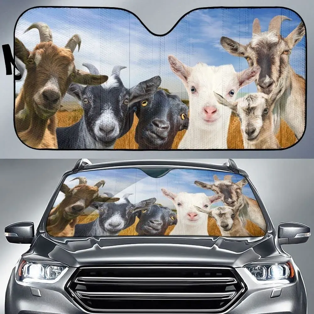 Goat Looking Cattle Farm Animal Lover Car Sunshade Windshield Window, Gift for Goat Farmer, Car Windshield Durable Auto Visor
Goat Looking Cattle Farm Animal Lover Car Sunshade Windshield Window, Gift for Goat Farmer, Car Windshield Durable Auto Visor