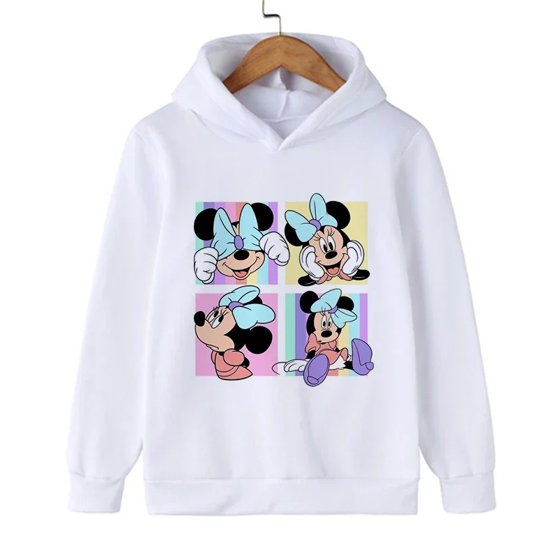 

Disney Mickey Minnie Mouse Men and women Hoodie Kawaii Y2K Cartoon Manga Anime Children Clothes Sweatshirt Hoody Baby Top