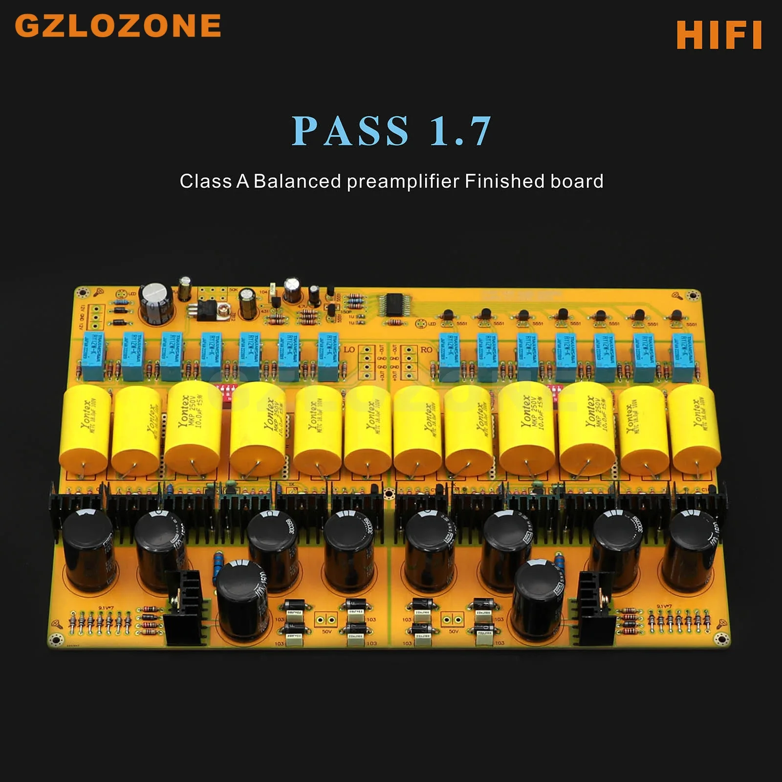 

PASS P17 HIFI Fully balanced MOSFET Class A Preamplifier PASS 1.7 Preamp DIY Kit/Finished board