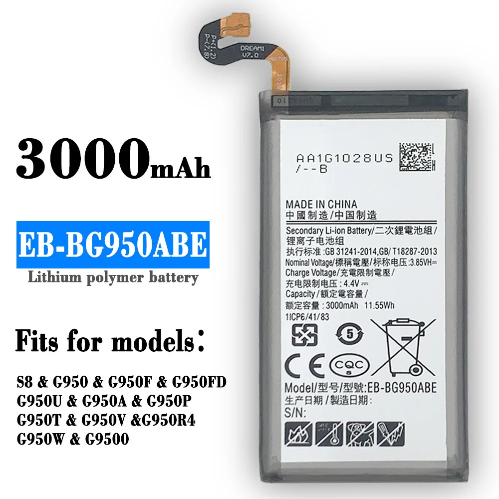 New AAA Quality Phone Battery For Samsung S8 G950FD G9500 G950 G950F G950U G950A G950P EB-BG950ABE High Capacity Repair Tools
New AAA Quality Phone Battery For Samsung S8 G950FD G9500 G950 G950F G950U G950A G950P EB-BG950ABE High Capacity Repair Tools
