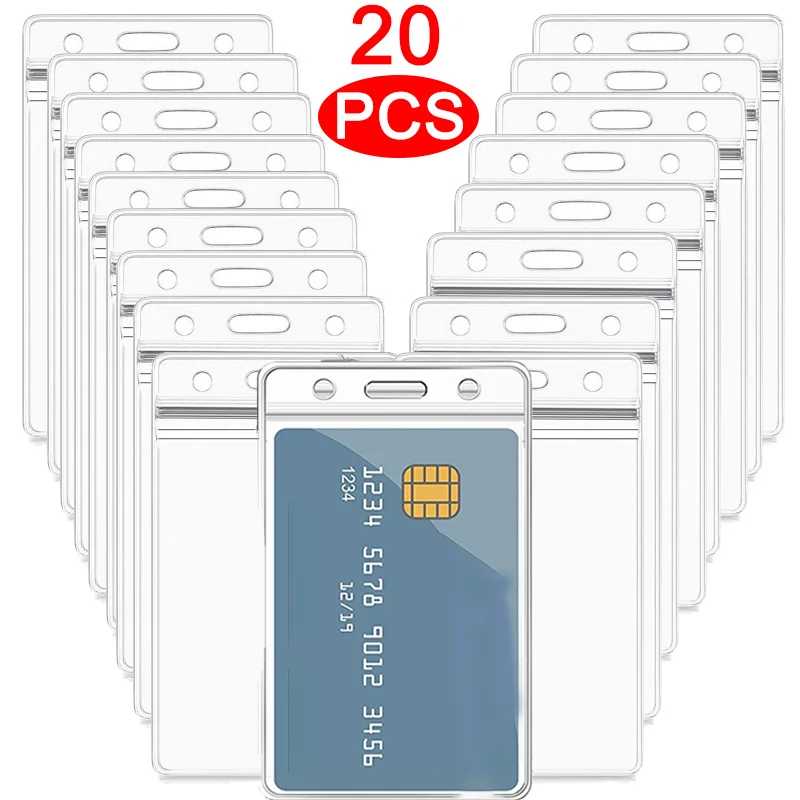 1/20PCS Waterproof Transparent Card Holder ID Card Case Credit Card Protector for Business School Stationery Organizer Supplies
1/20PCS Waterproof Transparent Card Holder ID Card Case Credit Card Protector for Business School Stationery Organizer Supplies