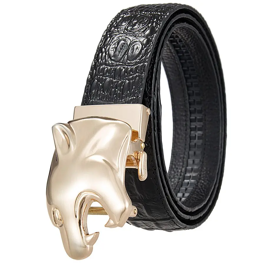 

Leather Belts for Mens with Removable Buckles Hot Men's Leather Belt NEW Men's Leather Ratchet Dress Belt with Automatic Buckle