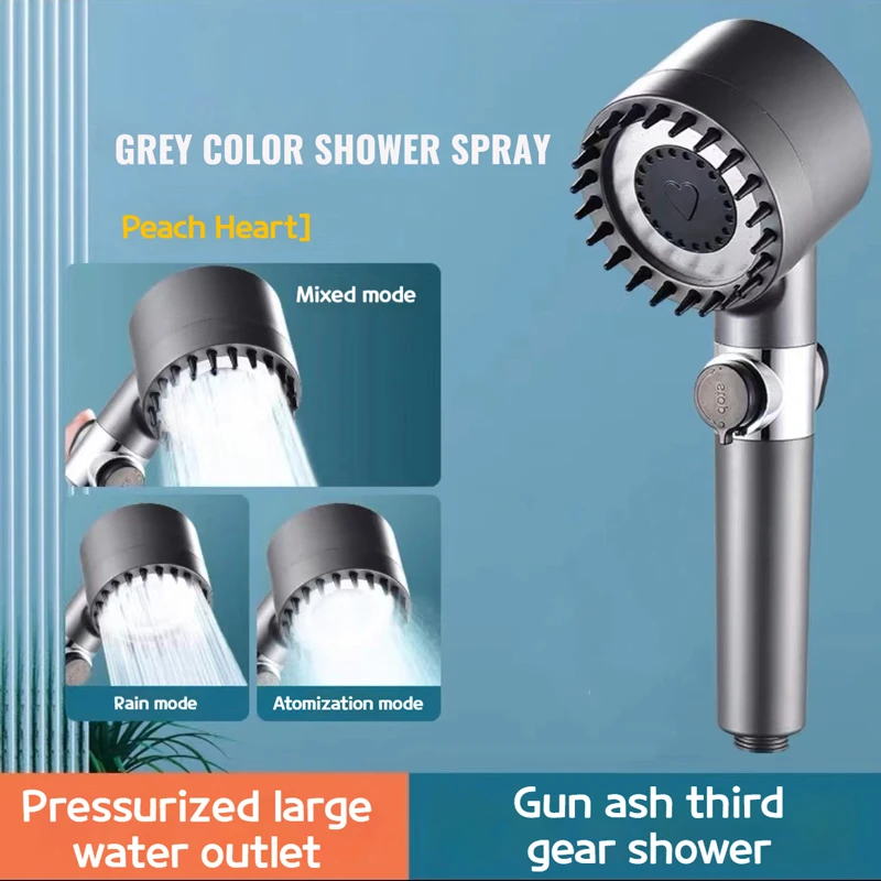 3 Modes Showerhead Handheld ABS Shower Set A key Stop Universal Interface Modern Showers for Bathroom
3 Modes Showerhead Handheld ABS Shower Set A key Stop Universal Interface Modern Showers for Bathroom