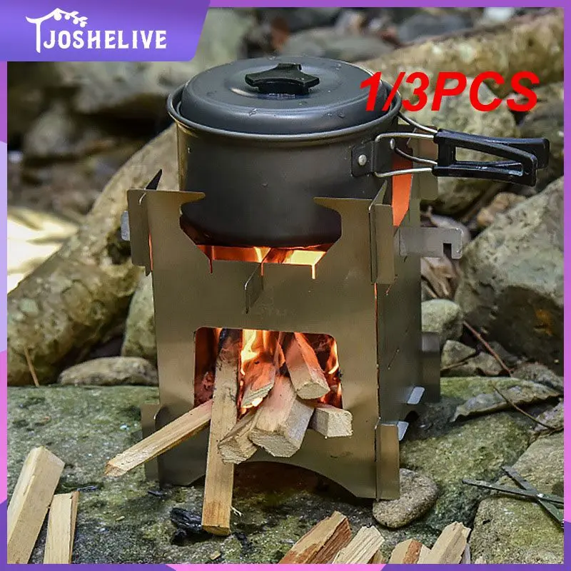 1/3PCS Outdoor Camping Stainless Steel Folding Wood Stove Durable Portable Picnic Mini Stove for Field Hiking Exploration
1/3PCS Outdoor Camping Stainless Steel Folding Wood Stove Durable Portable Picnic Mini Stove for Field Hiking Exploration
