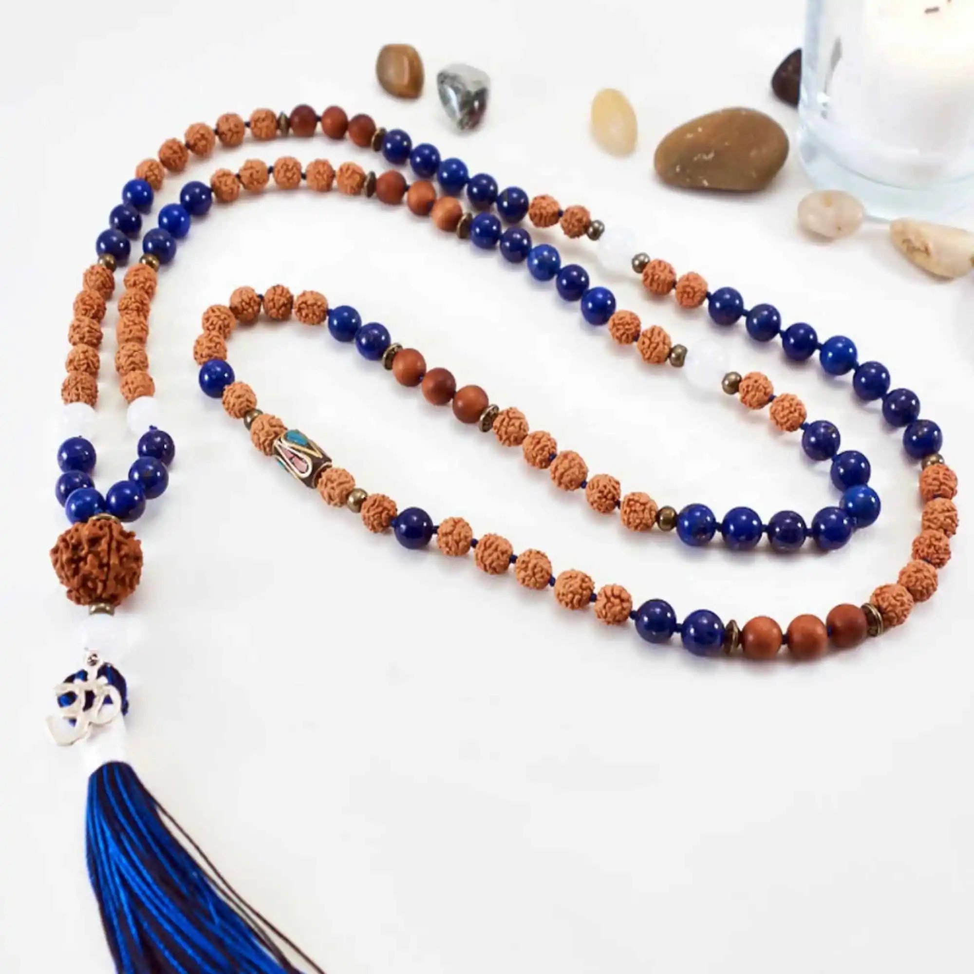 8mm Natural Rudraksha Sandalwood Lapis Lazuli beads necklace Gift Handmade Chain Pray Cuff Thanksgiving Day Emotional Yoga
8mm Natural Rudraksha Sandalwood Lapis Lazuli beads necklace Gift Handmade Chain Pray Cuff Thanksgiving Day Emotional Yoga
