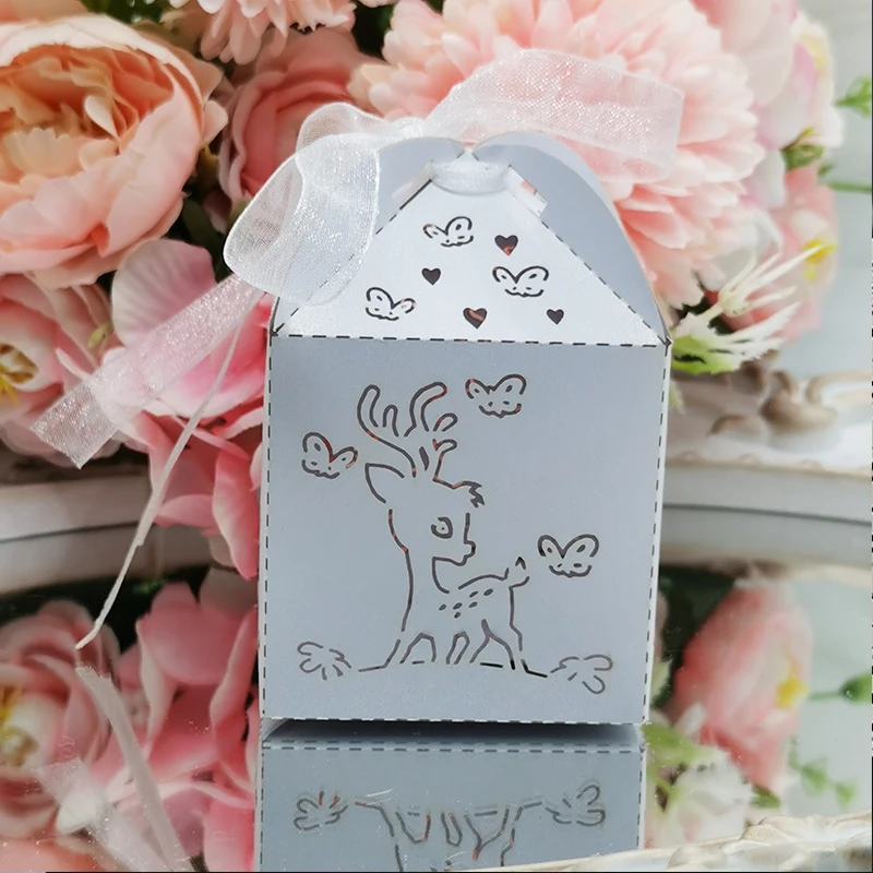 25/50pcs Cute Deer Elk Candy Box With Ribbon Guests Packaging Gift Boxes Wedding Baby Shower Birthday Party Decoration Supplies
25/50pcs Cute Deer Elk Candy Box With Ribbon Guests Packaging Gift Boxes Wedding Baby Shower Birthday Party Decoration Supplies