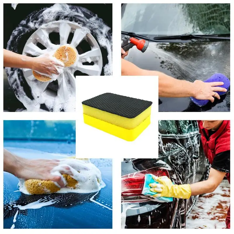 

Car Wash Sponges Car Wash Equipment Big Sponge Easy Storage Strong EVA Grinding Mud Sole Design Good Water For Removing Bird