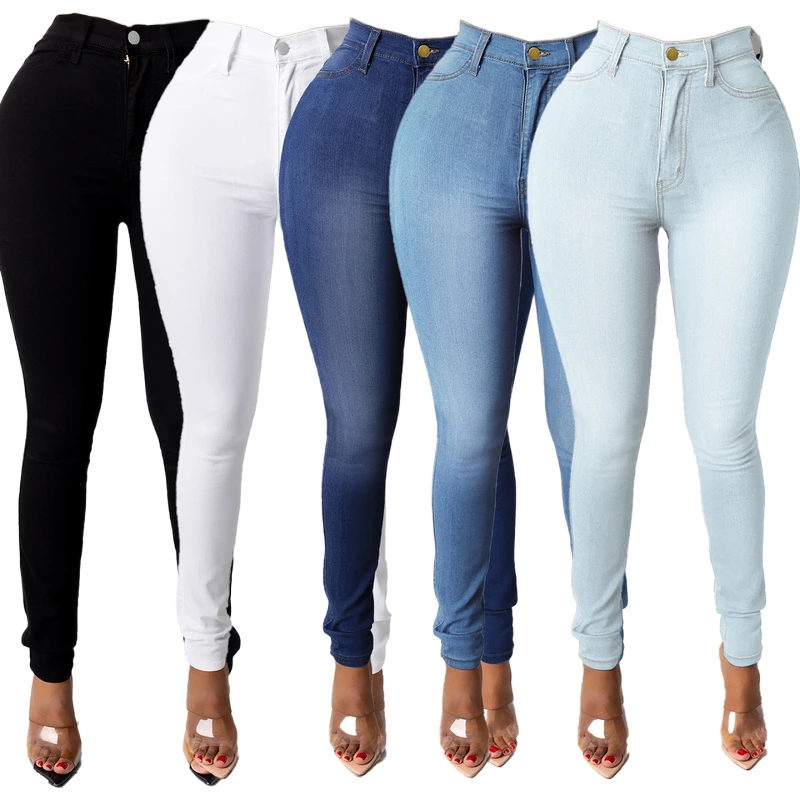 Fashion High-Waist Women'S Jeans 2022 New Slim Denim Pencil Pants Stretch Full Length Skinny Pants Solid Color Casual Trousers
Fashion High-Waist Women'S Jeans 2022 New Slim Denim Pencil Pants Stretch Full Length Skinny Pants Solid Color Casual Trousers