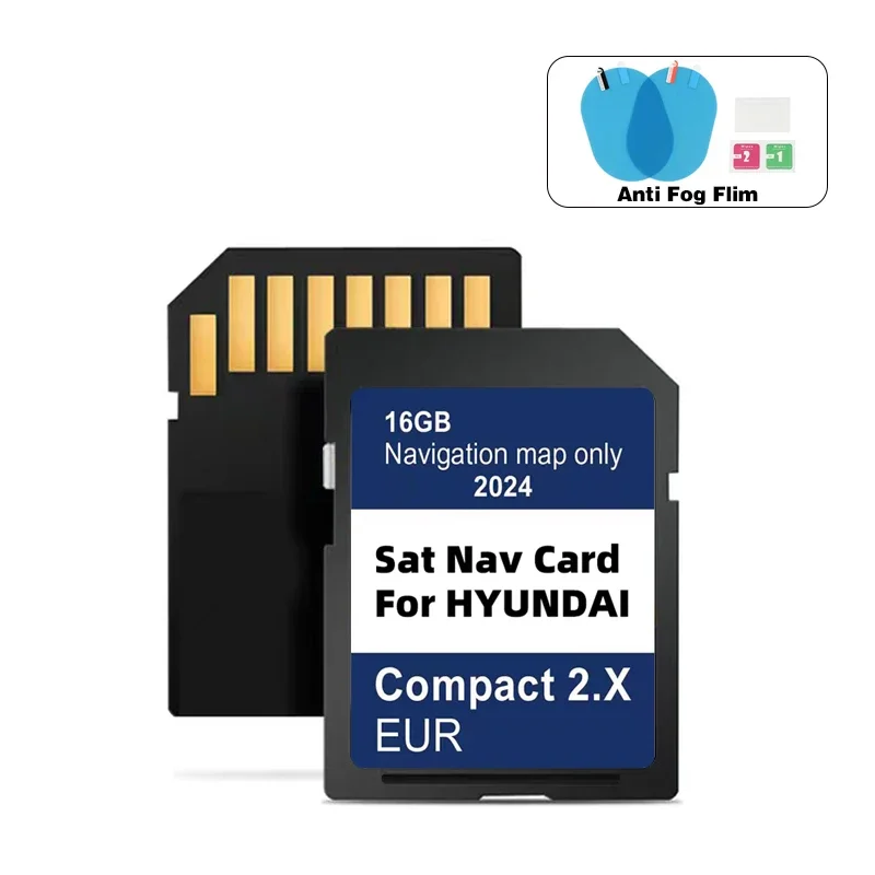 

Sat Nav Maps EU UK 32GB GEN2 Navigation Compact 2.X SD Card Upgrade 2024 for Hyundai H1/i20/Santa Fe/Grand Santa Fe/Tucson GPS