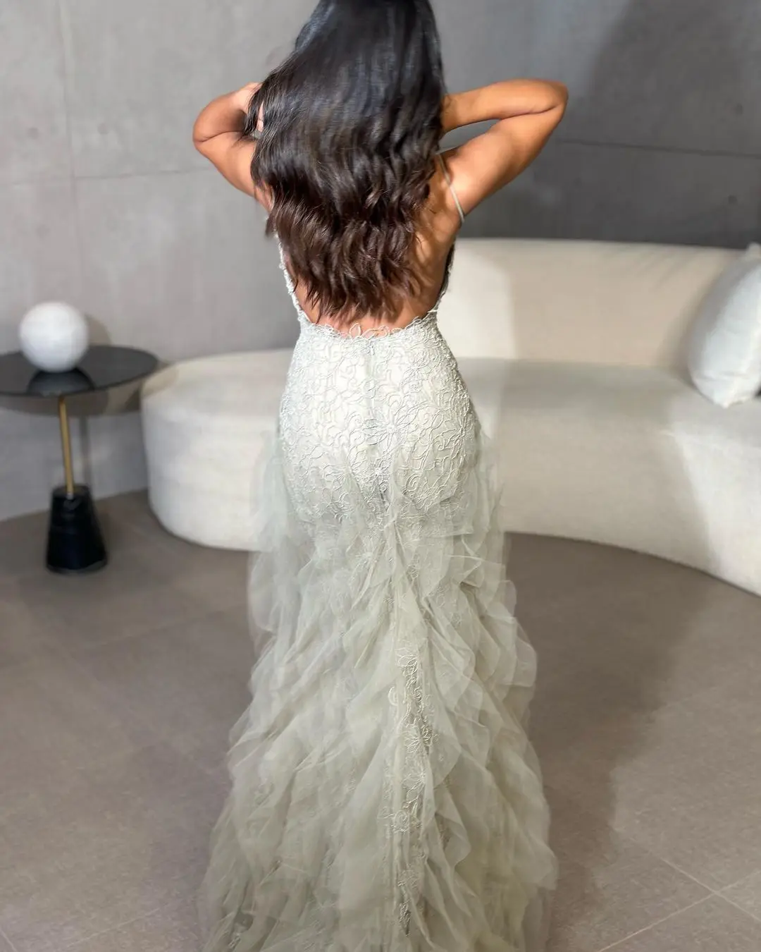 

Prom Dress V Neck Backless Mermaid Formal Occasion Evening Gowns 2023 Women Robe De Soirée Femme فساتين حفلات Kleid Grün